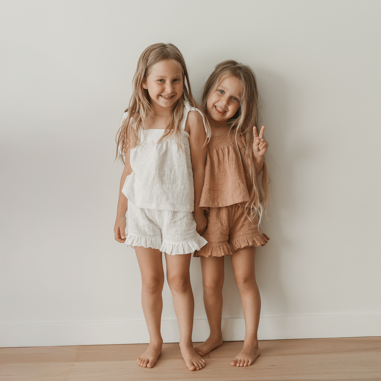 Top Embroidery - Peach