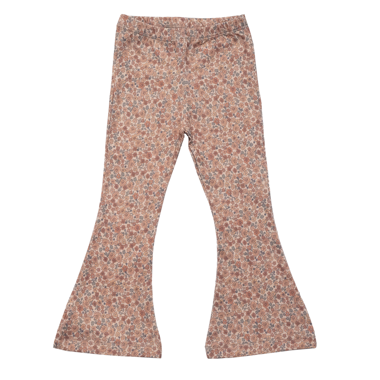 Flared Legging - Peach Flowers