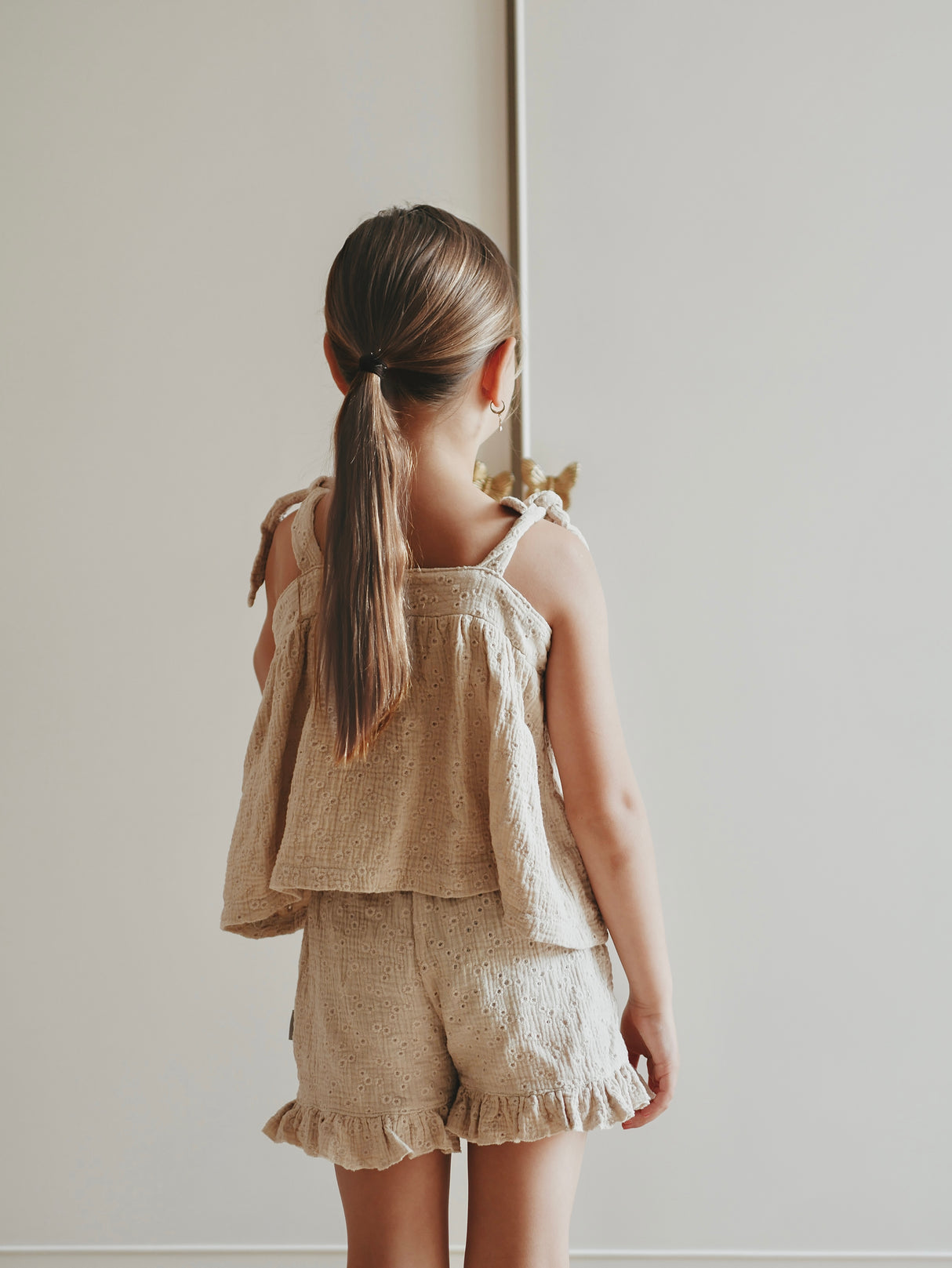 Top Embroidery - Sand