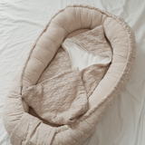 Wikkeldoek Cable Knit - Bamboekatoen Ecru