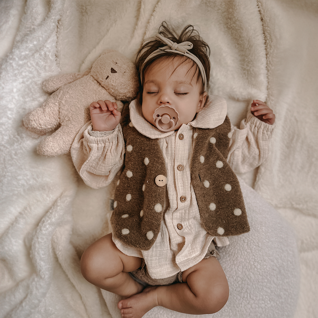 Wool Gilet - Dots